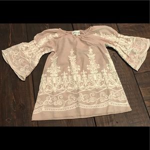 Elegant Kids Casual Dress with Embroidered Details